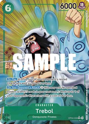 Trebol (Alternate Art) [OP04-030] One Piece - Kingdoms of Intrigue