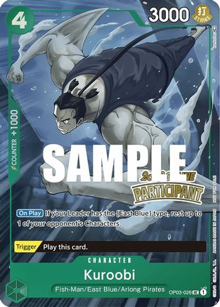 Kuroobi (Online Regional 2023) [Participant] (OP03-026) - One Piece Promotion Cards