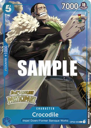 Crocodile (Offline Regional 2023) [Participant] (OP02-053) [OP-PR]
