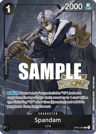 Spandam (Offline Regional 2023) [Participant] (OP03-086) [OP-PR]