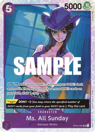 Ms. All Sunday [OP04-064] One Piece - Kingdoms of Intrigue
