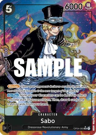 Sabo (Alternate Art) [OP04-083] One Piece - Kingdoms of Intrigue