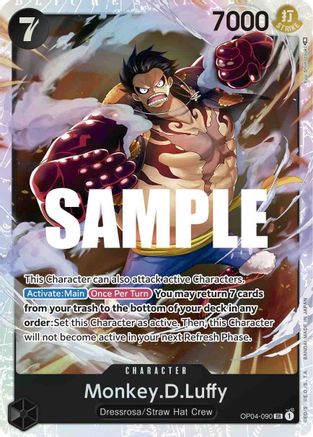 Monkey.D.Luffy (090) [OP04-090] One Piece - Kingdoms of Intrigue