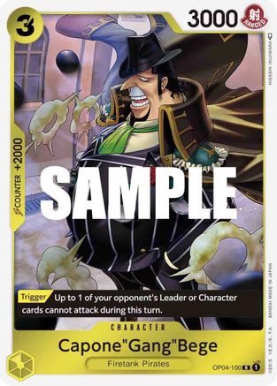 Capone"Gang"Bege [OP04-100] One Piece - Kingdoms of Intrigue
