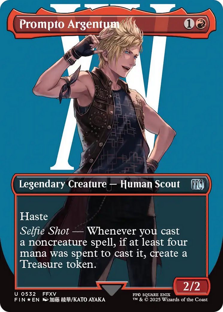 FOIL Prompto Argentum (FIN-532) - FINAL FANTASY - Magic The Gathering