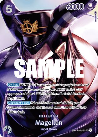Magellan (SP) [OP02-085] One Piece - Kingdoms of Intrigue