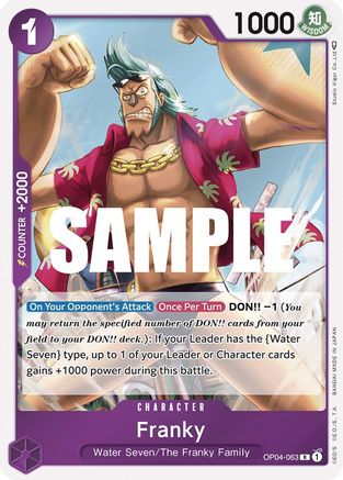 Franky [OP04-063] One Piece - Kingdoms of Intrigue
