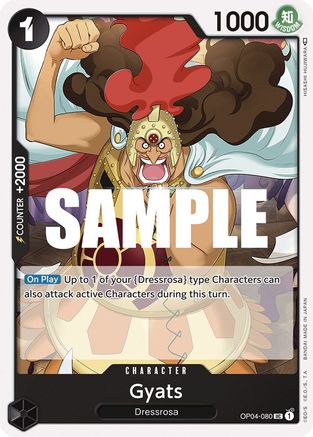Gyats (OP04-080) One Piece - Kingdoms of Intrigue