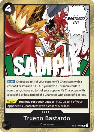 Trueno Bastardo [OP04-094] One Piece - Kingdoms of Intrigue