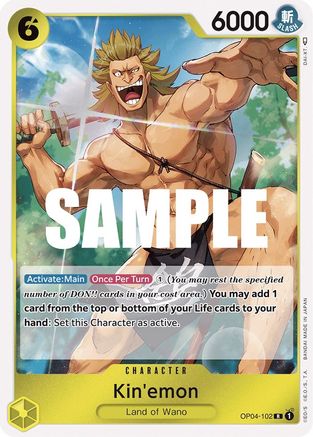 Kin'emon [OP04-102] One Piece - Kingdoms of Intrigue