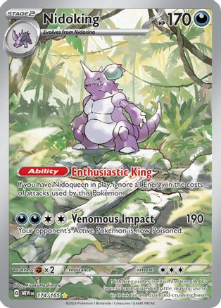 Nidoking - 174/165 Pokemon SV: Scarlet and Violet 151