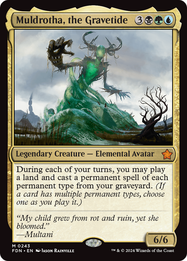 FOIL Muldrotha, the Gravetide (FDN-243) - Foundations - Magic The Gathering