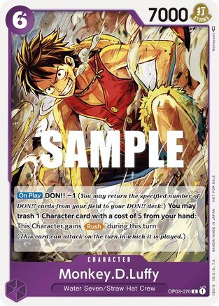 Monkey.D.Luffy (Dash Pack) [OP03-070] One Piece - Kingdoms of Intrigue