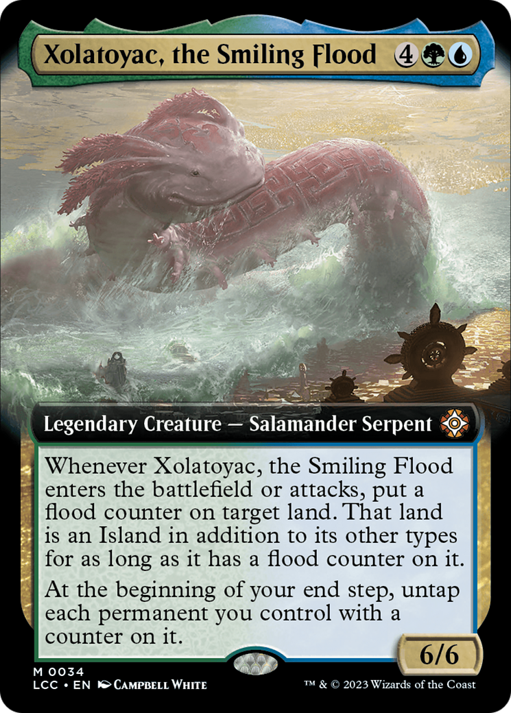 Xolatoyac, the Smiling Flood (Extended Art) (LCC-034) - The Lost Caverns of Ixalan Commander - Magic The Gathering