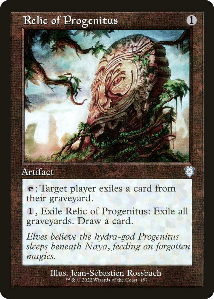 Relic of Progenitus (Retro Frame) (BRC-157) - The Brothers' War Commander - Magic The Gathering