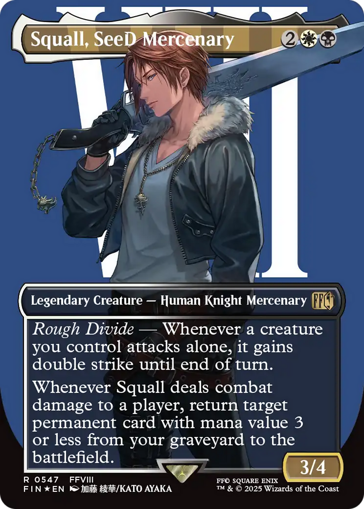 FOIL Squall, SeeD Mercenary (FIN-547) - FINAL FANTASY - Magic The Gathering
