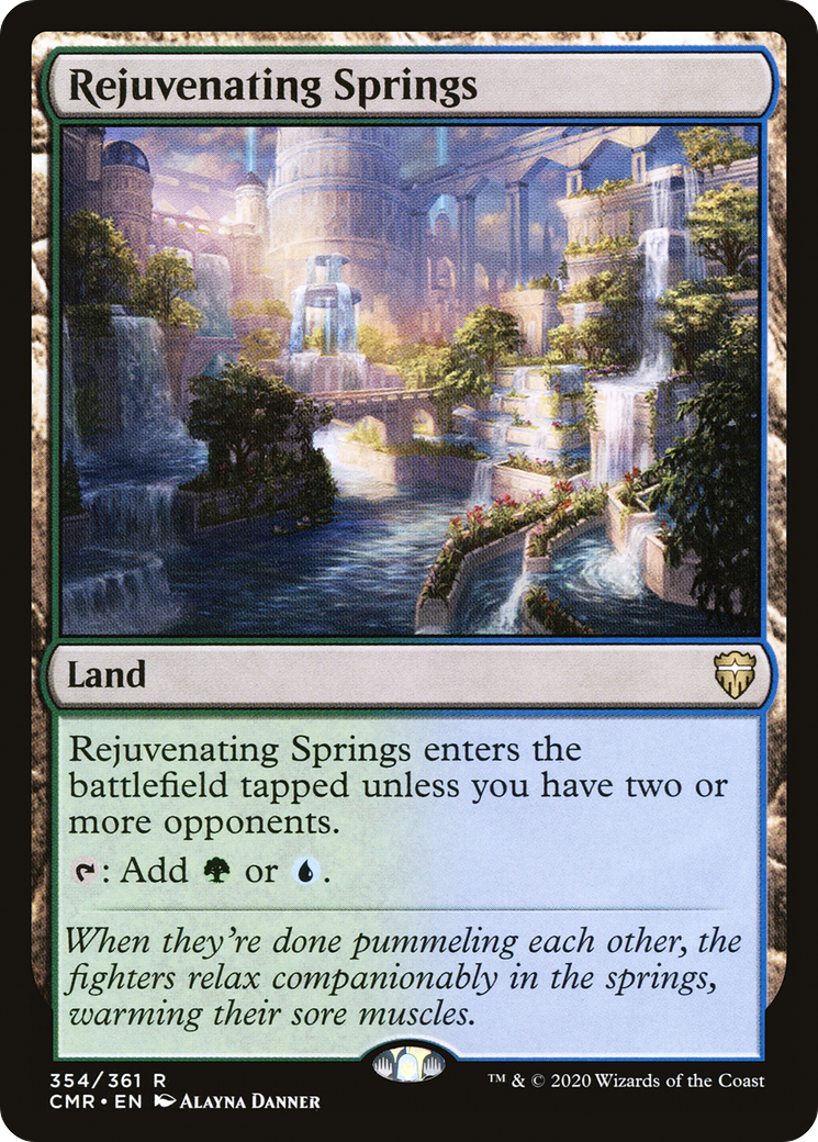FOIL Rejuvenating Springs (CMR-354) - Commander Legends - Magic The Gathering
