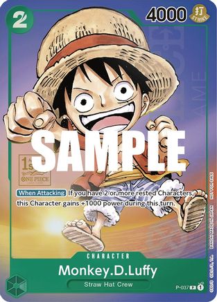 Monkey.D.Luffy (037) (1st Anniversary Tournament) (P-037) - One Piece Promotion Cards One Piece
