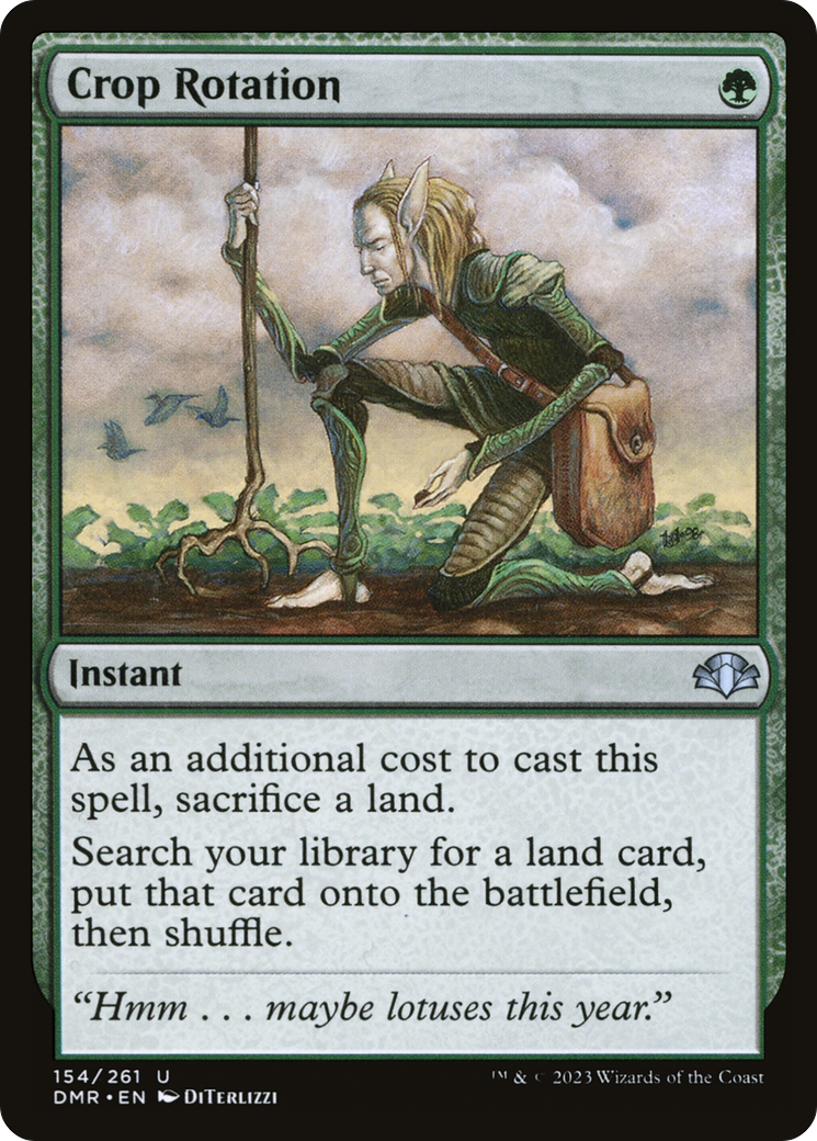 FOIL Crop Rotation (DMR-154) - Dominaria Remastered - Magic The Gathering