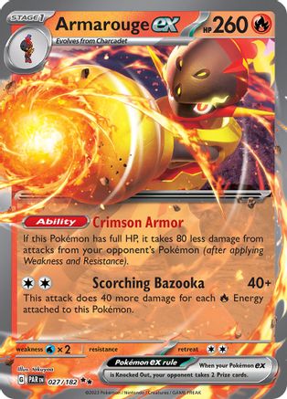 Armarouge ex (027/182) [SV04] Pokemon - Paradox Rift