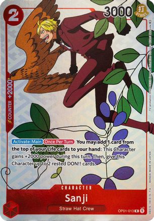 Sanji (Gift Collection 2023) (OP01-013) - One Piece Promotion Cards