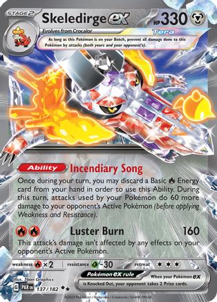 Skeledirge ex (137/182) [SV04] Pokemon - Paradox Rift