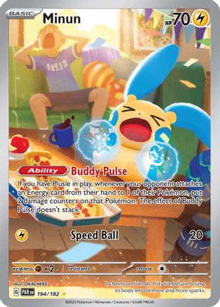 Minun - 194/182 (194/182) [SV04] Pokemon - Paradox Rift