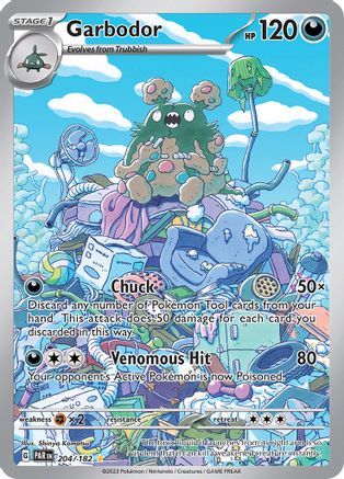 Garbodor - 204/182 (204/182) [SV04] Pokemon - Paradox Rift