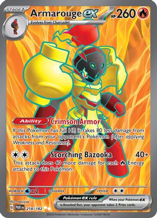 Armarouge ex - 218/182 (218/182) [SV04] Pokemon - Paradox Rift