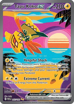 Tapu Koko ex - 247/182 (247/182) [SV04] Pokemon - Paradox Rift