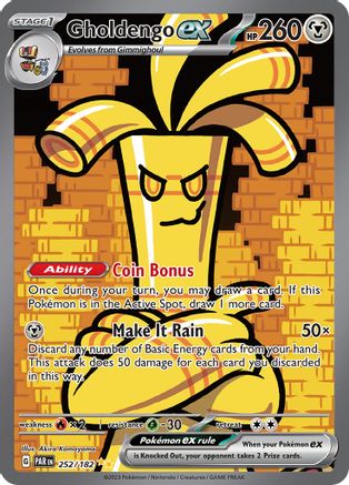 Gholdengo ex - 252/182 (252/182) [SV04] Pokemon - Paradox Rift