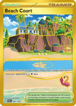 Beach Court - 263/182 (263/182) [SV04] Pokemon - Paradox Rift