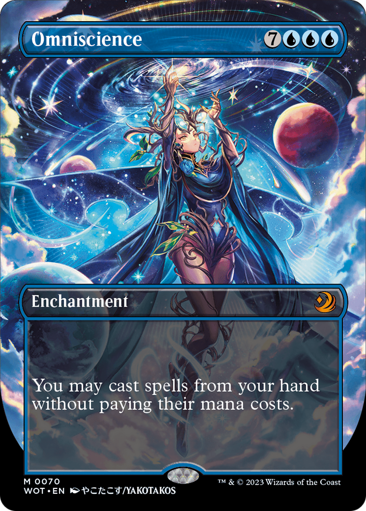 FOIL Omniscience (Anime Borderless) (WOT-070) - Wilds of Eldraine: Enchanting Tales - Magic The Gathering