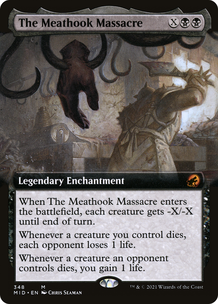 FOIL The Meathook Massacre (Extended Art) (MID-348) - Innistrad: Midnight Hunt - Magic The Gathering