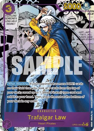 Trafalgar Law (069) (Alternate Art) (Manga) [OP05-069] One Piece - Awakening of the New Era