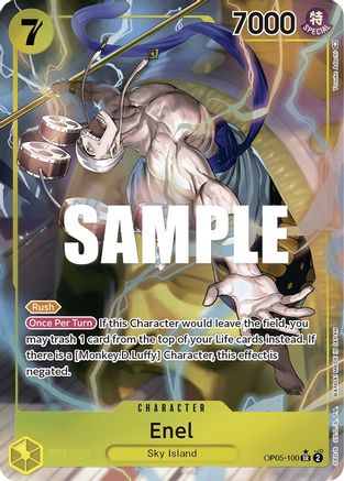 Enel (100) (Alternate Art) [OP05-100] One Piece - Awakening of the New Era