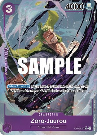 Zoro-Juurou (Alternate Art) [OP05-067] One Piece - Awakening of the New Era