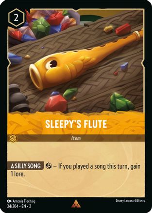 Sleepy's Flute (34/204) - Rise of the Floodborn - Lorcana