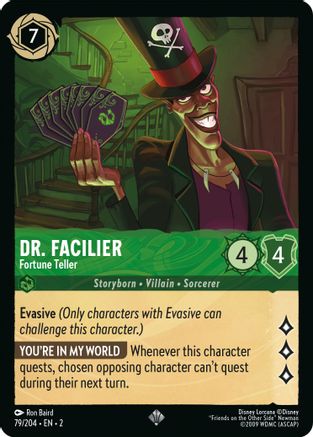 Dr. Facilier - Fortune Teller (79/204) - Rise of the Floodborn - Lorcana