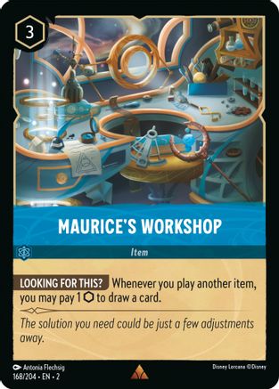 Maurice's Workshop (168/204) - Rise of the Floodborn Cold Foil - Lorcana