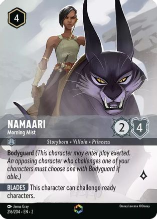 Namaari - Morning Mist (Enchanted) (216/204) - Rise of the Floodborn Holofoil - Lorcana
