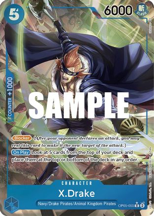 X.Drake (Alternate Art) [OP05-055] One Piece - Awakening of the New Era