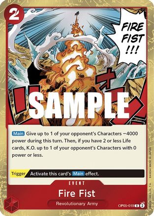 Fire Fist [OP05-019] One Piece - Awakening of the New Era