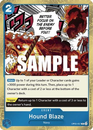 Hound Blaze [OP05-057] One Piece - Awakening of the New Era
