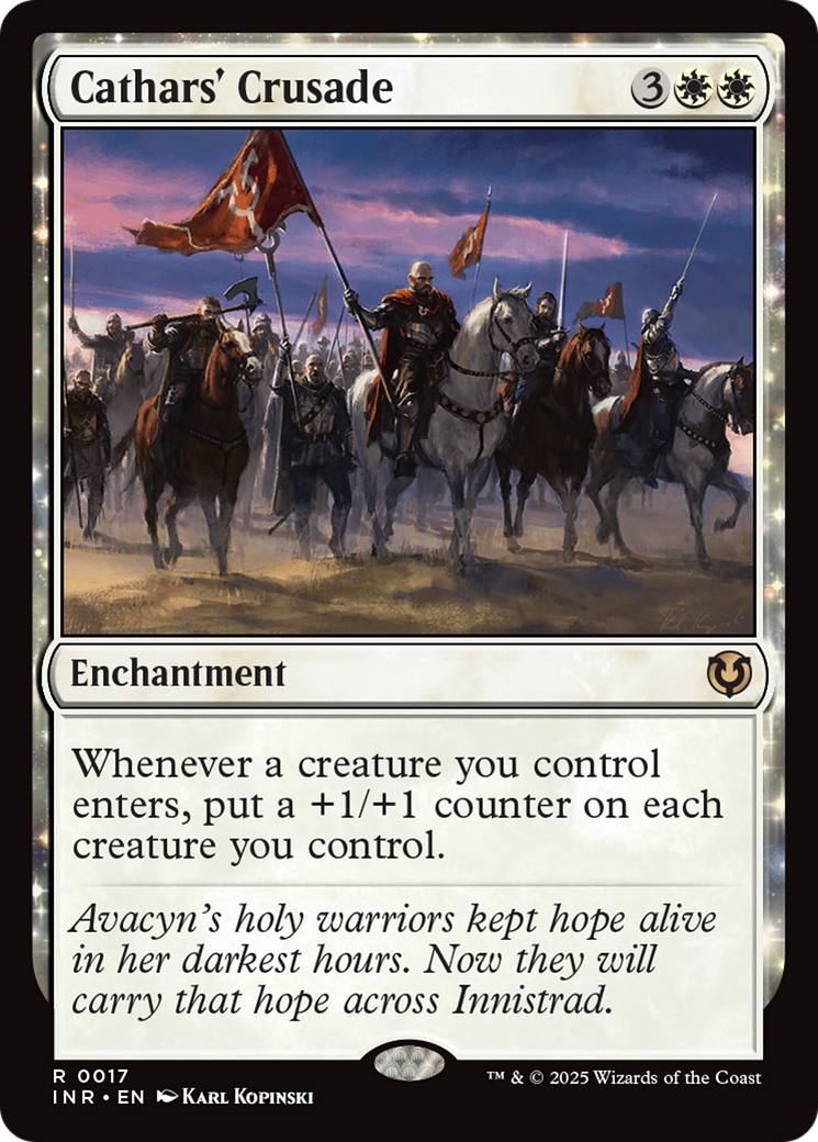 FOIL Cathars' Crusade (INR-017) - Innistrad Remastered - Magic The Gathering