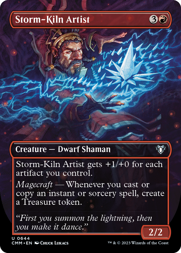Storm-Kiln Artist (Borderless) (CMM-644) - Commander Masters - Magic The Gathering