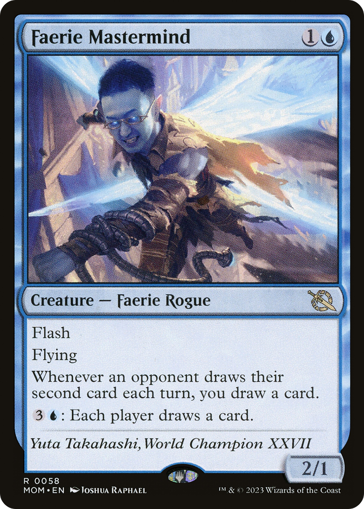 Faerie Mastermind (MOM-058) - March of the Machine - Magic The Gathering