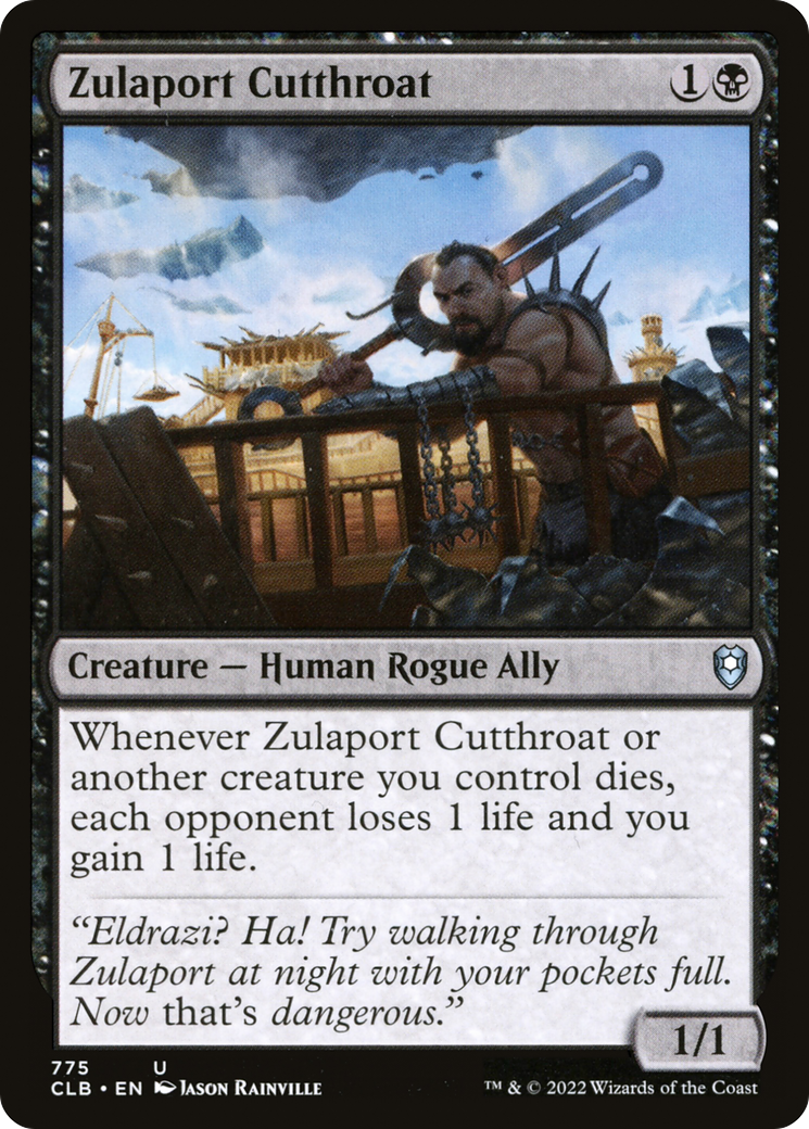 Zulaport Cutthroat (CLB-775) - Commander Legends: Battle for Baldur's Gate - Magic The Gathering