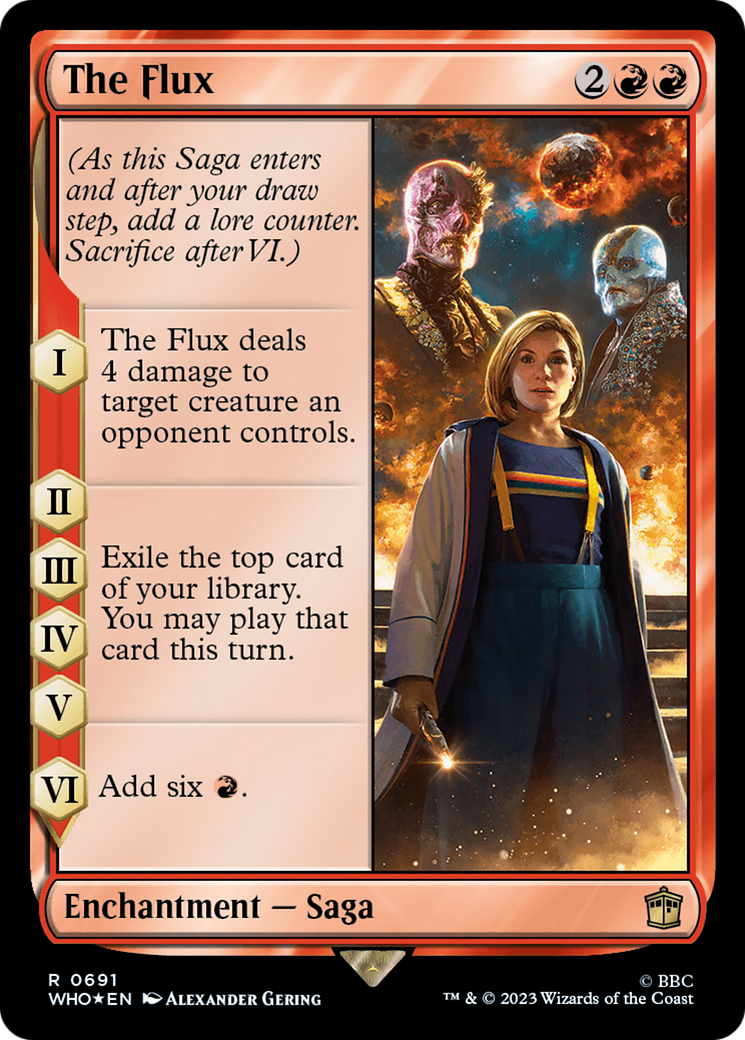 FOIL The Flux (Surge Foil) (WHO-691) - Doctor Who - Magic The Gathering