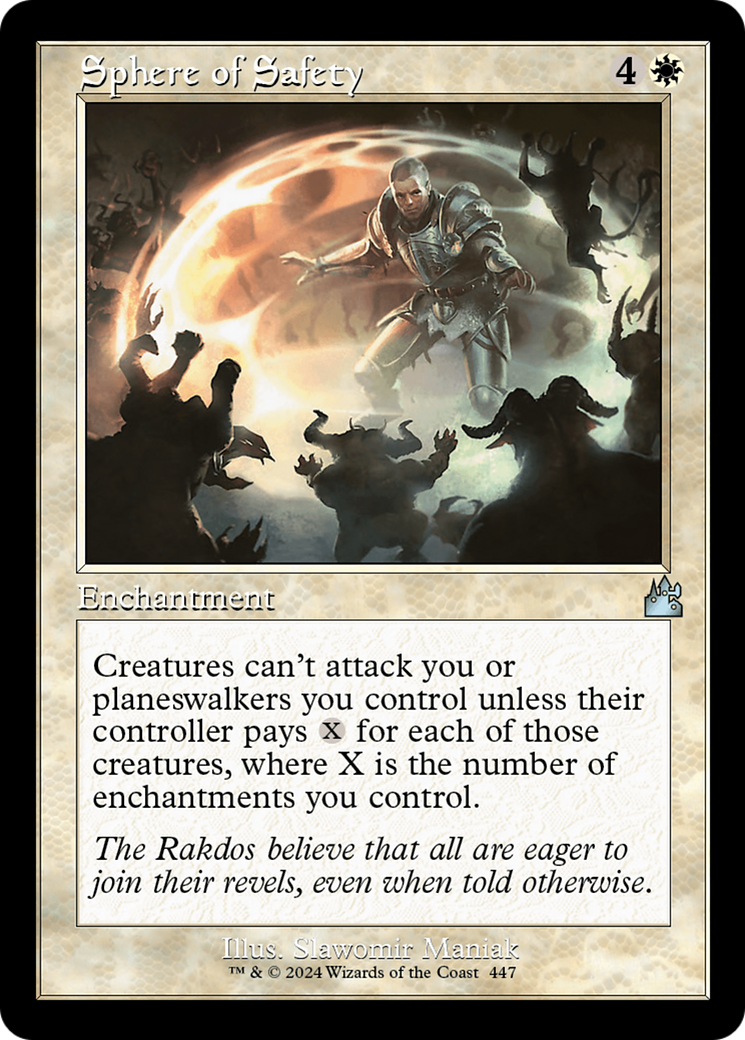 Sphere of Safety (Retro Frame) (RVR-447) - Ravnica Remastered - Magic The Gathering
